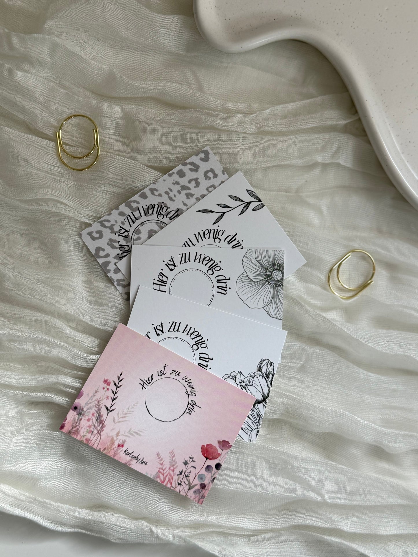 "Mehr oder weniger drin" Karten