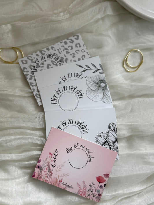 "Mehr oder weniger drin" Karten