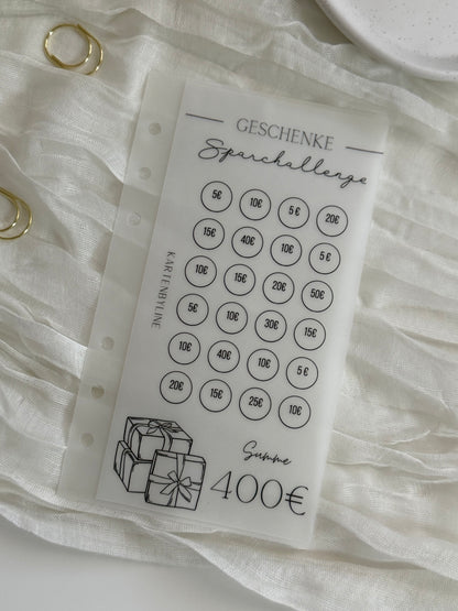 Zipperloser Umschlag matt frosty Challenges